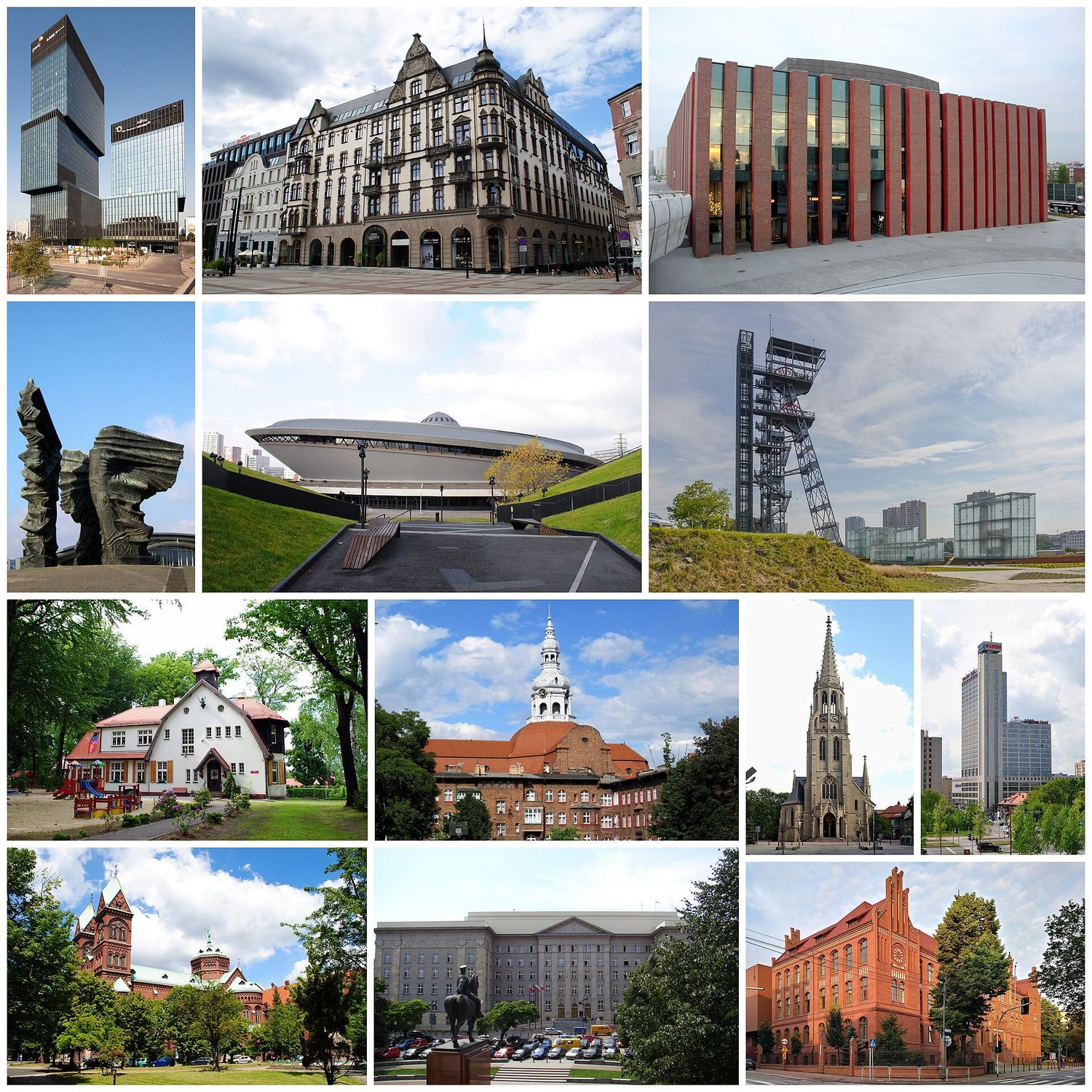 Katowice — panorama miasta