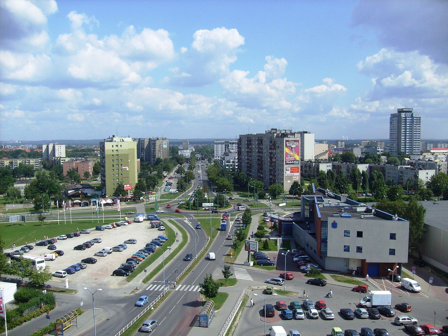 Tychy — panorama miasta